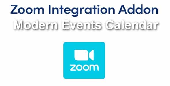 Plugin Modern Events Calendar Zoom Integration Addon - WordPress