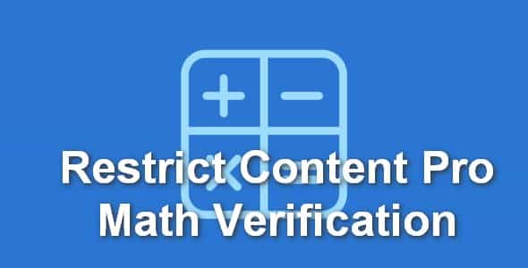 Plugin Restrict Content Pro Math Verification - WordPress