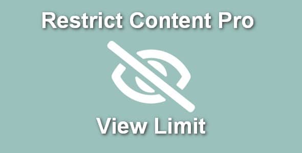 Plugin Restrict Content Pro View Limit - WordPress