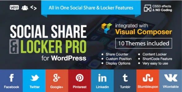 Plugin Social Share Locker Pro - WordPress
