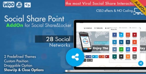 Plugin Social Share Point Addon - WordPress