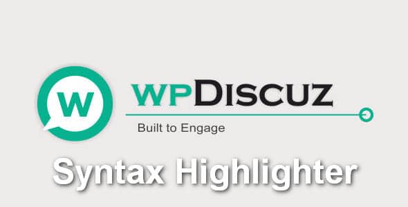 Plugin WpDiscuz Syntax Highlighter - WordPress