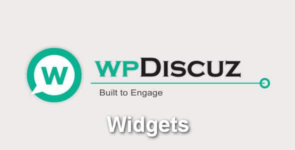 Plugin WpDiscuz Widgets - WordPress