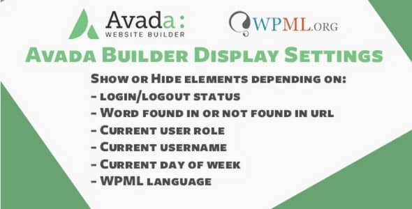 Plugin Avada Fusion Builder Display Settings - WordPress