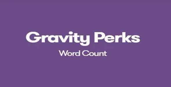 Plugin Gravity Perks Word Count - WordPress
