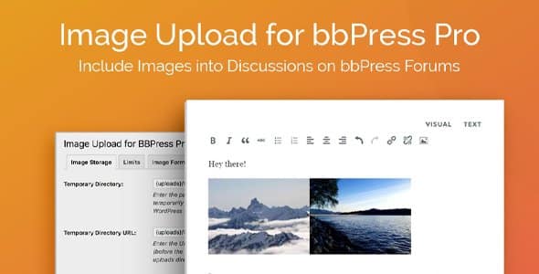 Plugin Image Upload for BbPress Pro - WordPress