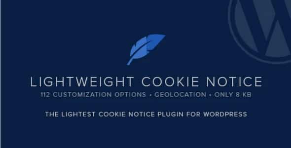 Plugin Lightweight Cookie Notice - WordPress