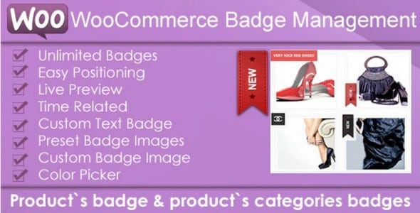 Plugin WooCommerce Products Badge Management - WordPress