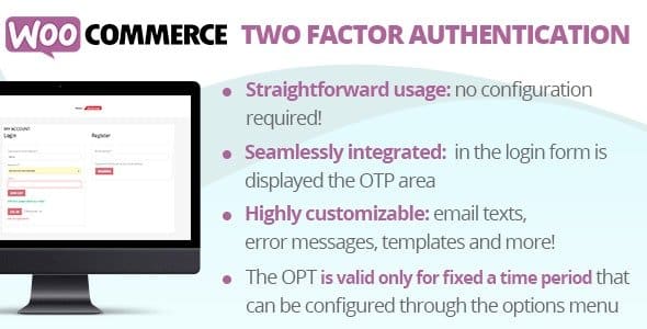 Plugin WooCommerce Two Factor Authentication - WordPress