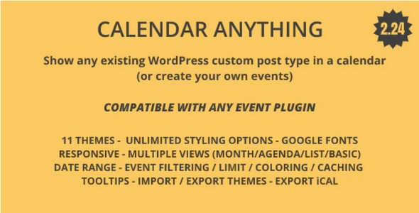 Plugin Calendar Anything - WordPress