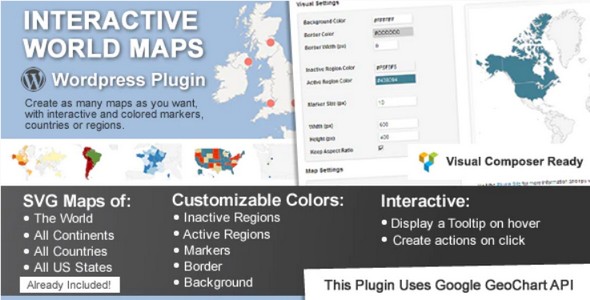 Plugin Interactive World Maps - WordPress