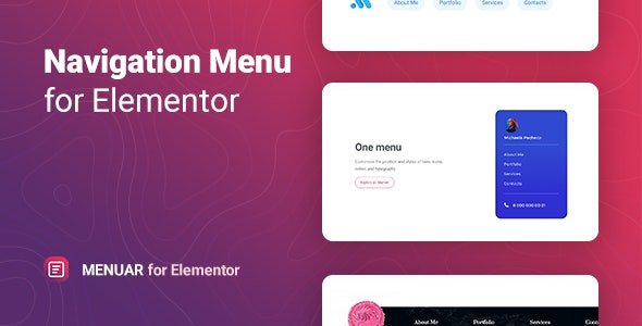 Plugin Menuar for Elementor - WordPress