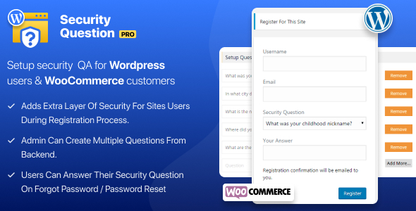 Plugin Wp Security Questions Pro - WordPress