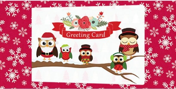 Plugin Business Christmas Greeting Card - WordPress