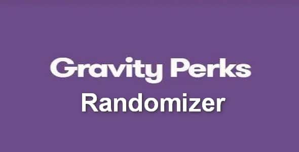 Plugin Gravity Perks Randomizer - WordPress