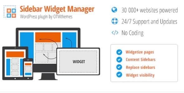Plugin Sidebar Widget Manager for WordPress