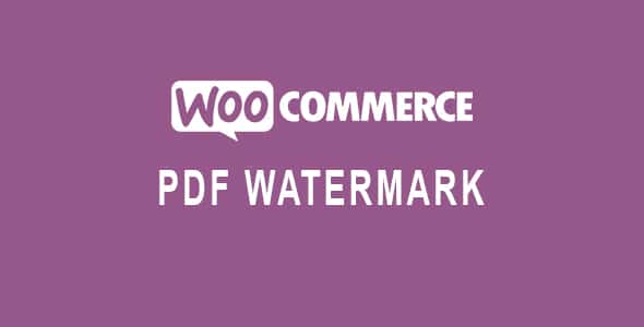 Plugin WooCommerce Pdf Watermark - WordPress