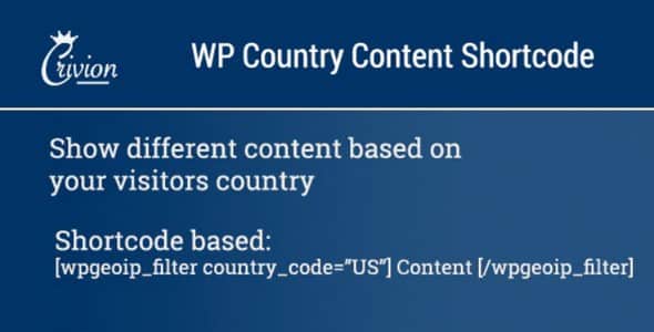 Plugin Wp Country Specific Content - WordPress