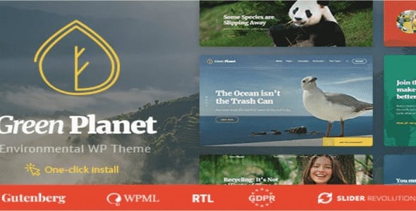 Tema Green Planet - Template WordPress