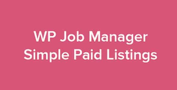 Plugin Wp Job Manager Simple Paid Listings - WordPress